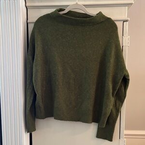 Ann Taylor Forest Green Cowl Neck Sweater